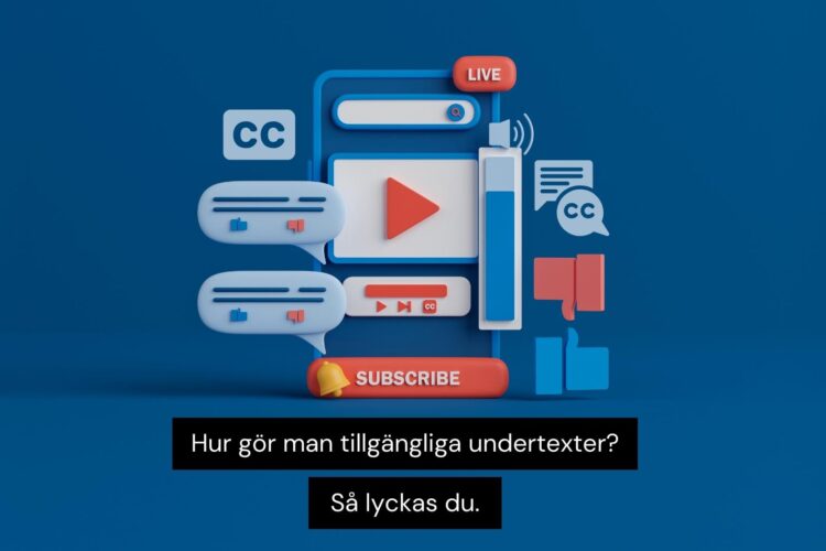 För att skapa tillgängliga undertexter behöver du säkerställa att de är noggrant synkroniserade med ljudet, korrekt återger talat innehåll och följer riktlinjer för textning.